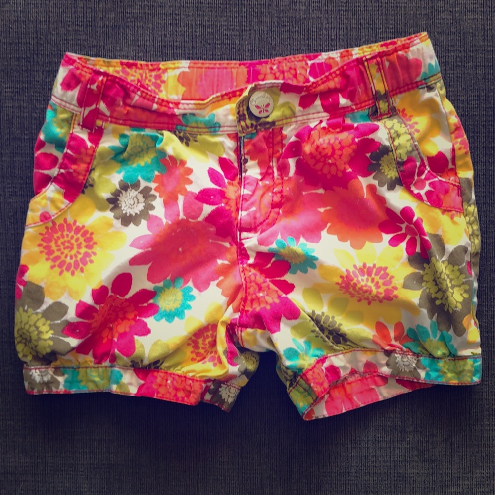 Girls floral shorts